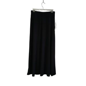 NWT NY Collection Petite Black Maxi Skirt